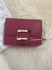 Nwt 100% Auth Roger Vivier Viv Micro Leather Shoulder Bag-on-chain 