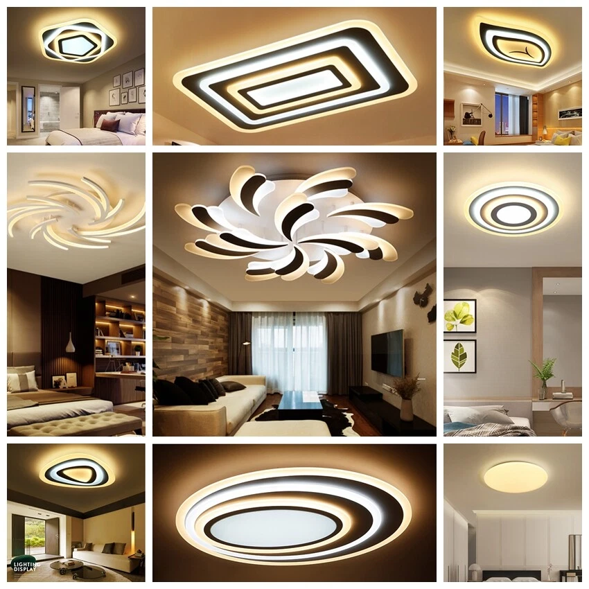 LED Deckenlampe Deckenleuchten dimmbar Fernbedienung App Alexa Google Assistant - Bild 1 von 4