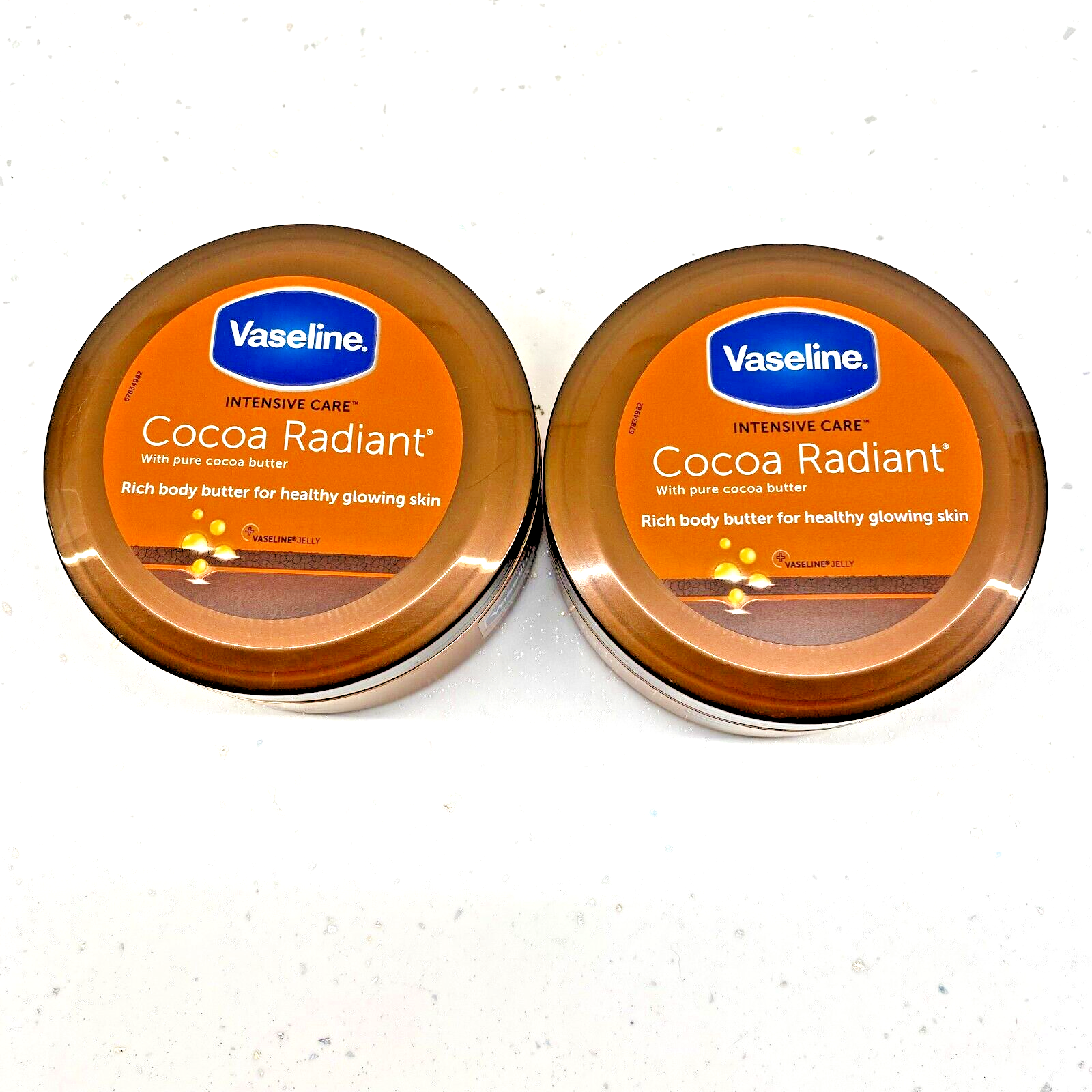 Vaseline Intensive Care Cocoa Radiant Body Butter Cream 250ml 2 PACK