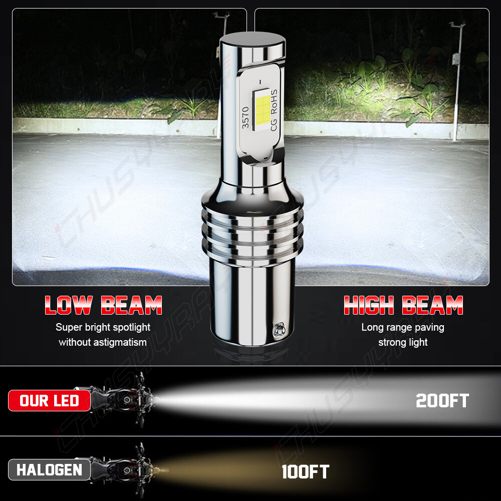 High Power White 1156 LED Reverse Backup Light Bulbs For 19952000