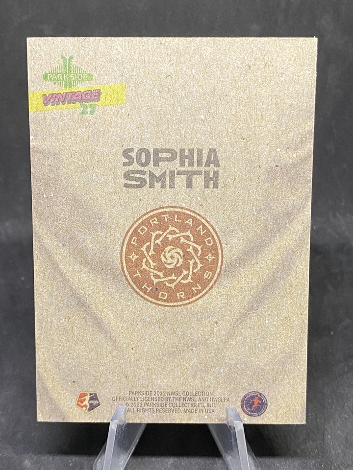 Sophia Smith 2022 Parkside NWSL Vintage Insert Card 27 Portland Thorns