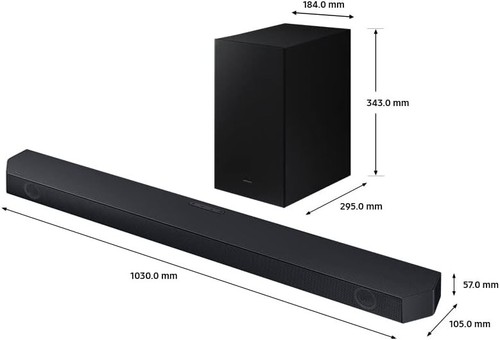Samsung HW-Q60C/X U SB soundbar wireless 3,1 canali con subwoofer - prezzo disponibile £499 - Foto 2 di 4