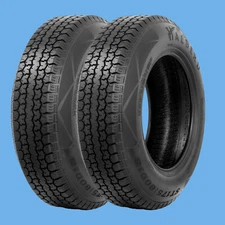 Set 2 Premium ST185/80D13 Trailer Tires 185 80 13 Heavy Duty 6Ply Load Range C