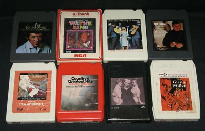 Assorted 8 Track Tapes Music Country Wayne King Tom Hall Peter Paul Mary 