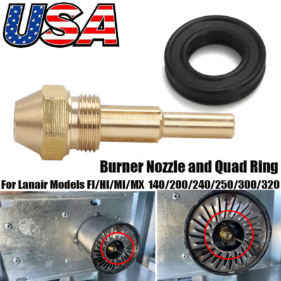 Replacement Burner Nozzle & Quad Ring Kit For Lanair HI, MX, MXD Waste Oil Heater Models 150-300