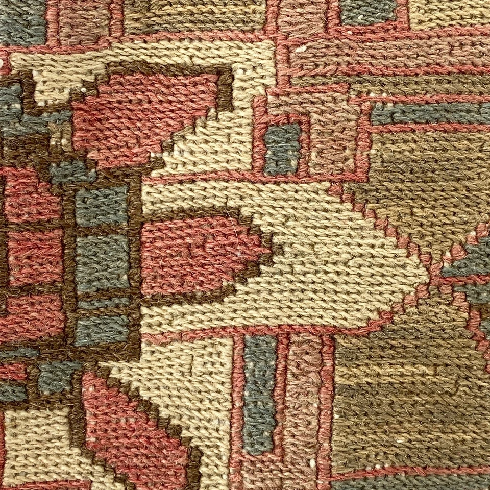 ALMOHADA KILLIM SHAM Hecha a Mano Lana Teñida Vegetal Texturizada Cuadrada Marrón 21 x 21 pulgadas Foto 2 de 4