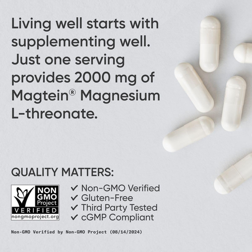 Sports Research Magtein Magnesium L-Threonate Capsules - Magnesium Supplement fo - Picture 5 of 14