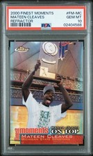 2000 Topps Finest Moments Mateen Cleaves Refractor PSA 10 Pop 2 Michigan State