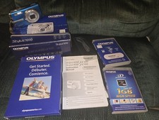 Olympus Stylus 1010 Digital Camera Blue W/ Box No Xd/sd Cards Included