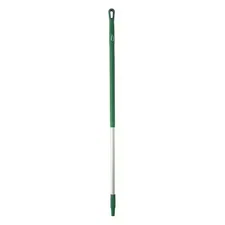 Vikan 29352 51" Color Coded Handle, 1 1/4 In Dia, Green, Aluminum