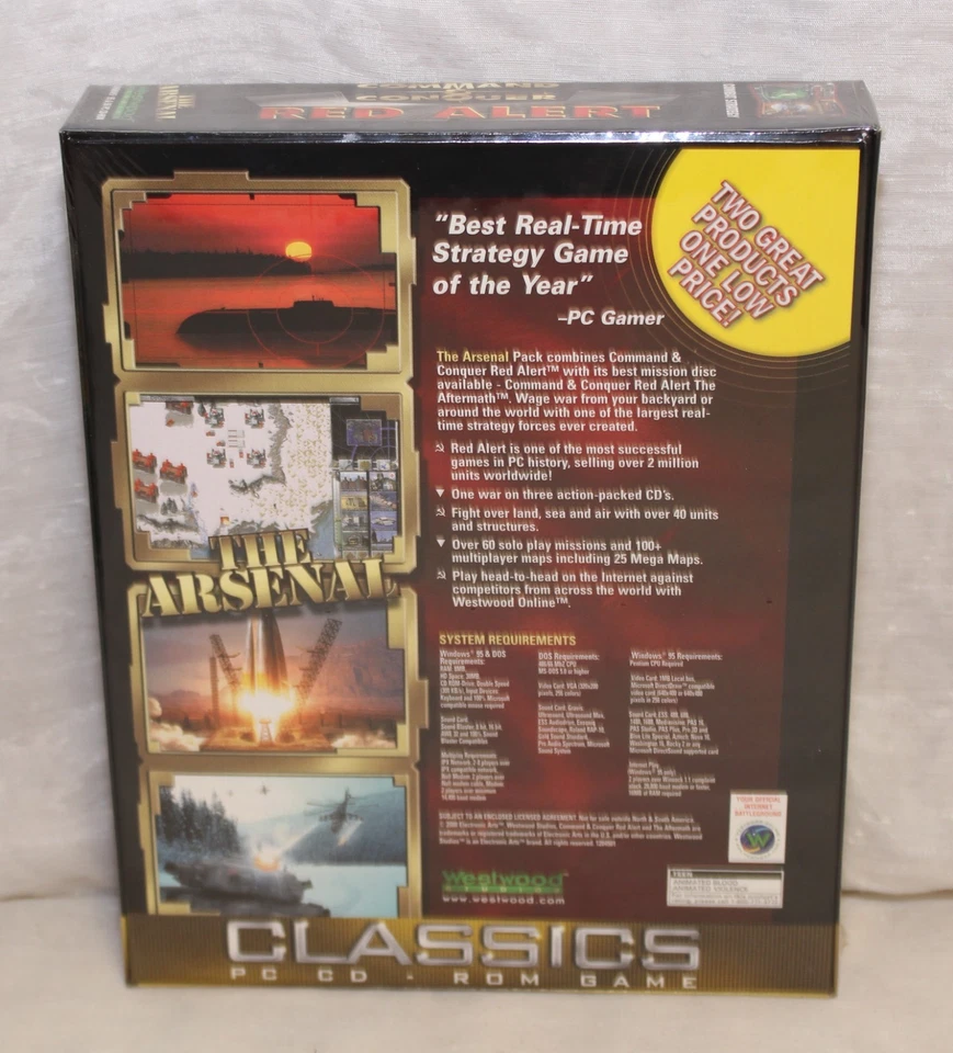 Command & Conquer Red Alert The Arsenal Box PC CD NEW - Image 2 of 4