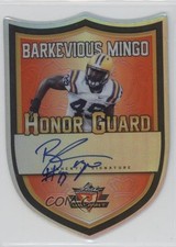 2013 Leaf Valiant Honor Guard Auto Red 25/25 Barkevious Mingo #HG-BM1 Auto c7e