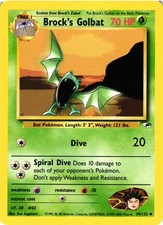 Pokemon TCG Gym Heroes Brock's Golbat 39/132 Unlimited Uncommon LP/MP on eBay