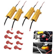 4PCS 50W 6ohm Load Resistors for LED Turn Signals, Aluminum Housing LED 4pcs