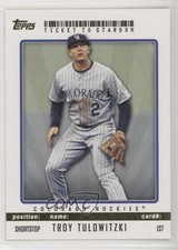 2009 Topps Ticket To Stardom Gold 39/50 Troy Tulowitzki #137 3xy