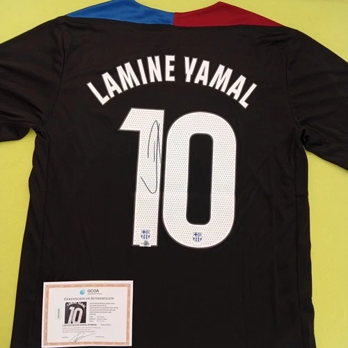 Lamine Yamal Signed Autographed Barcelona FC Soccer Jersey with COA