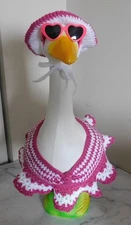 Goose Sweater, Porch Goose Outfit, Outdoor Decor, Goose Outfits, Goose Clothes P