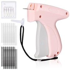 Aisoso Stitch Gun for Clothes, Pink Handheld Stitching 0.8mm 3000 Pcs,