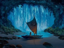 Moana Walt Disney Walfrido Garcia Signed Ltd Ed 295 Contemplating the Journey