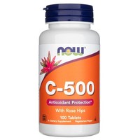 Now Foods Vitamin C-500 Mit Hagebutte, 100 Tabletten