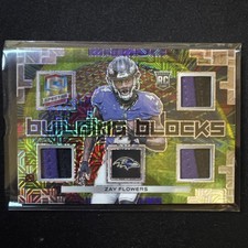 2023 Panini Spectra Zay Flowers Building Blocks Meta Patch 16/25 