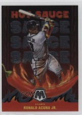 2022 Panini Mosaic Hot Sauce Ronald Acuna Jr #HS-4 18az