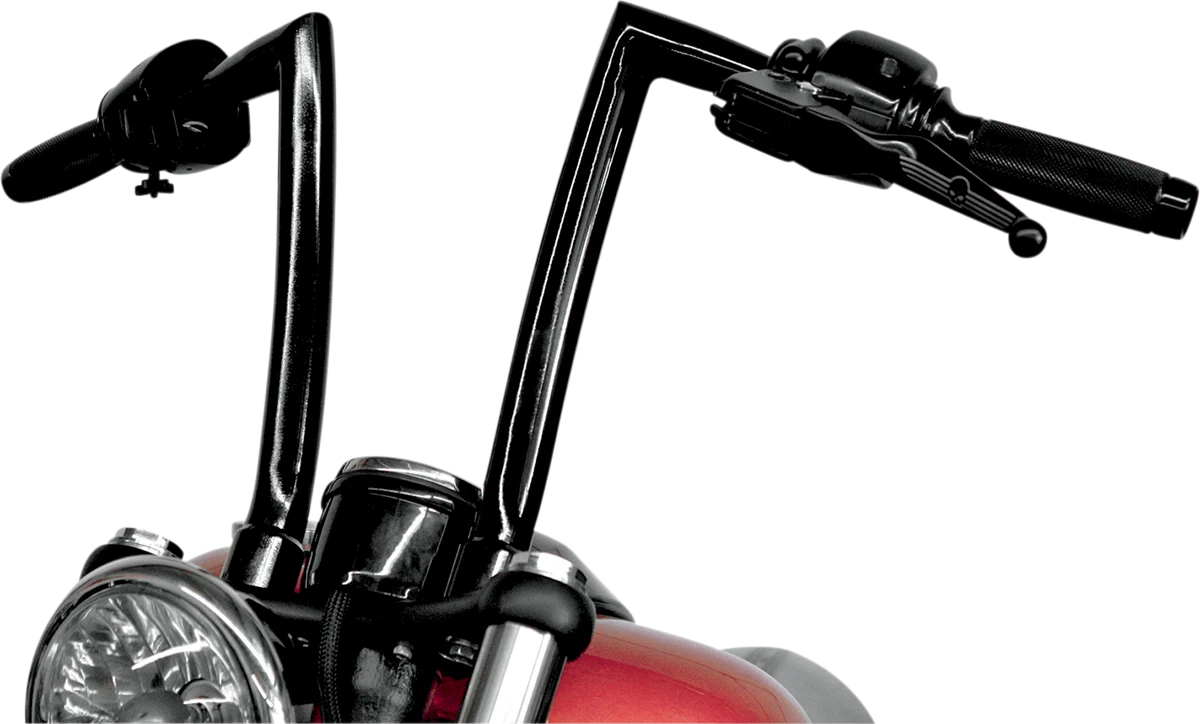 Todd's Cycle 1 1/4" Strip Handlebars 12" Black 0601-2762