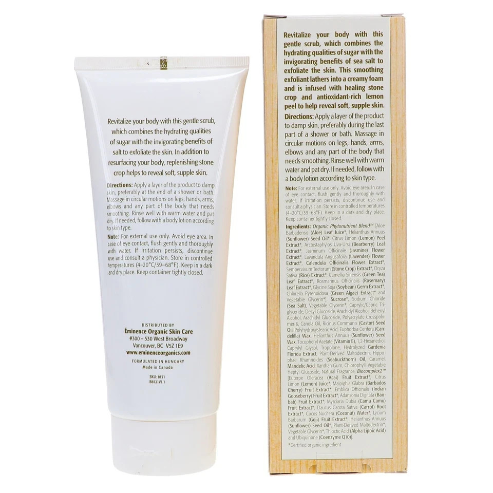 Eminence Stone Crop Revitalizing Body Scrub 8.4 oz