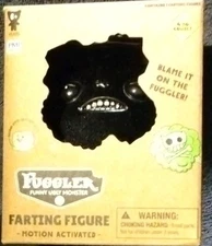 New Fuggler Ugly Monster Farting Figures 3" Black Munch Munch Motion Activated