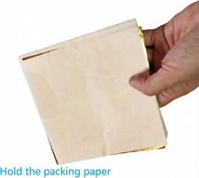 100pcs Imitation Gold Leaf for Arts, Gilding Crafting, Painting, Furniture De...