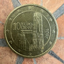 10 Euro Cent Coin Austria 2004 Circulated Coin Circulated Coin Collectible Coin Austria