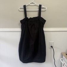 Everlane The Paperbag Dress Dark Slate Size Large New With Tags Organic Cotton