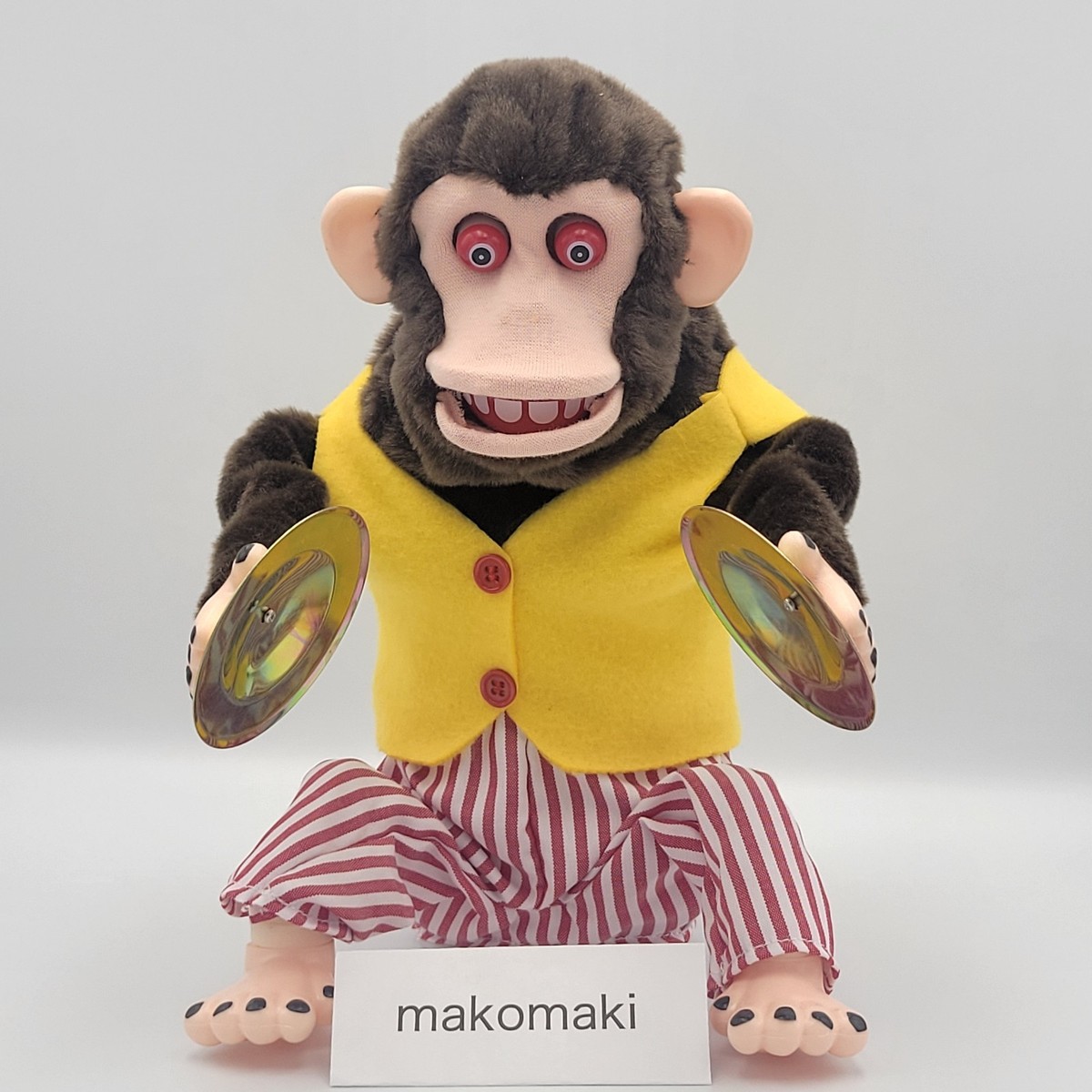 Naughty! Curious Cymbal Chimp Monkey Clapping Plush Doll Toy Jolly