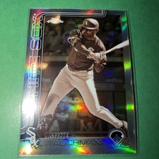 2025 Topps Chrome #117 Mike Tauchman Sepia Refractor Chicago White Sox