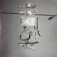 Antique Lakeside Vintage Set Of Double Barrel Shotgun Parts Locks Triggers More
