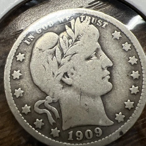 1909-D Barber Liberty Head quarter 90% silver Actual coin Fill Your Collection