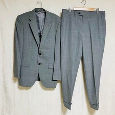 Ermenegildo Zegna Suit Setup Cotton Stripe Gray 2 Piece Japan
