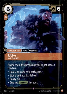 Riftbound OGN157 - Udyr, Wildman - Rare - Origins
