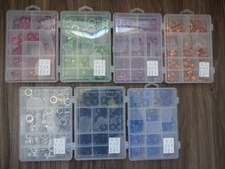 100pc OEM Rod Building Wrapping Colored Aluminum Wind checks Kit 10 sizes