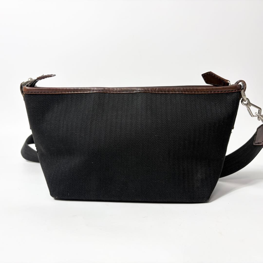 Burberry Blue Label Horse Logo Shoulder Bag Canvas Leather Brown Black New thumbnail 6