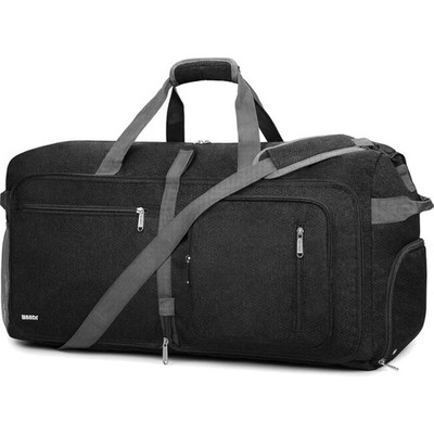 Reisetasche mit Schuhfach 65L Handgepäck Faltbare Weekender Tasche