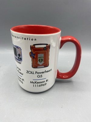 Zoll McKesson Defibrillator Advertising Coffee Cup Mug Medical Device Promo