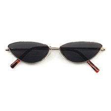 Women's Y2K Cat Eye Sunglasses   Thin Metal Oval Frame, Lightweight Design