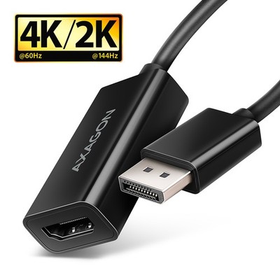 Axagon RVD-HI20N Video Kabel und Adapter 0,15m DisplayPort HDMI Schwarz