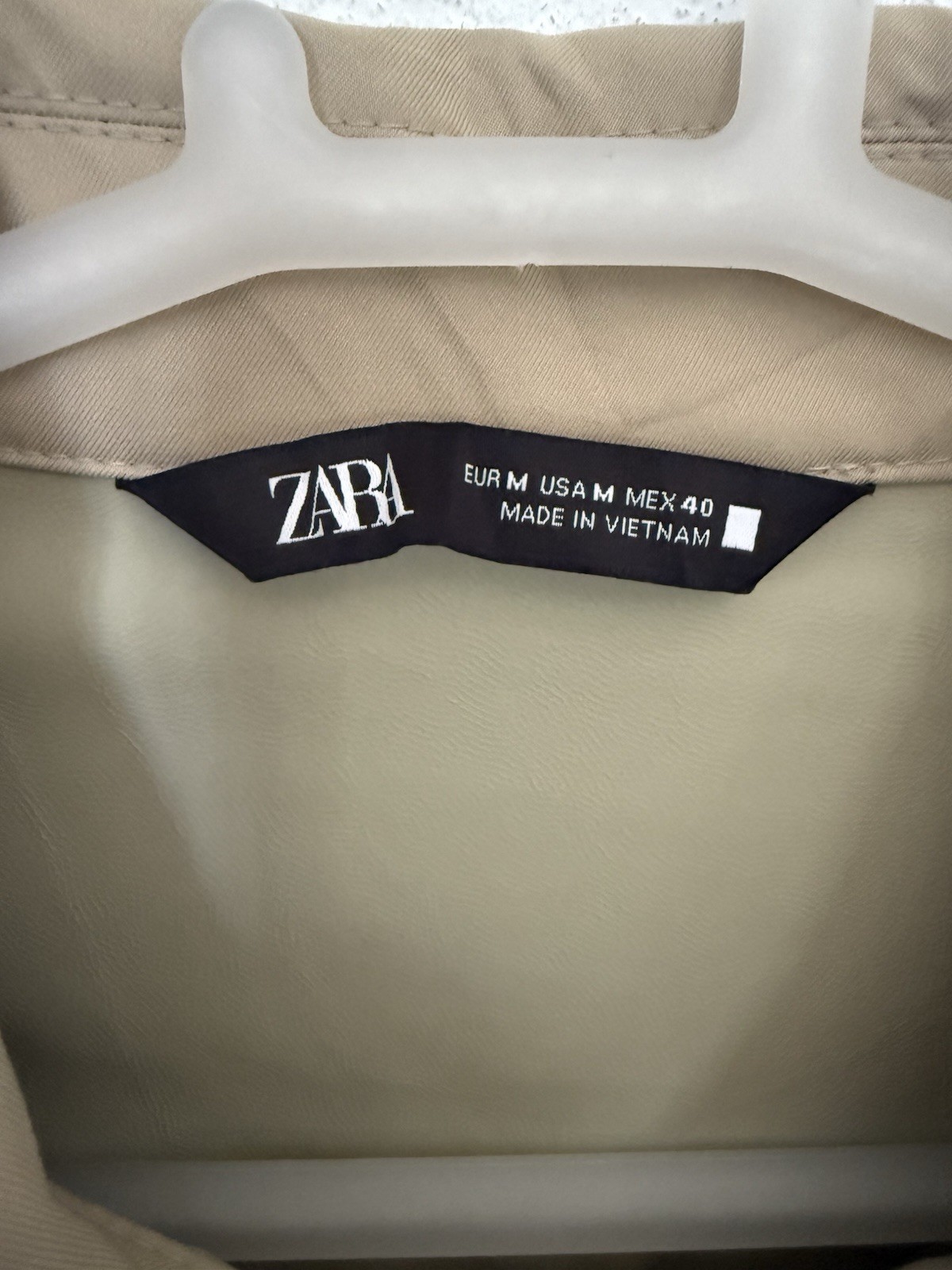 Zara Checked Patchwork Utility Jacket – Beige/Bla… - image 9