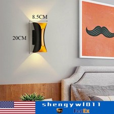 Modern LED Up Down Wall Light Sconce Lamp Fixture Outdoor Indoor Waterproof 12W