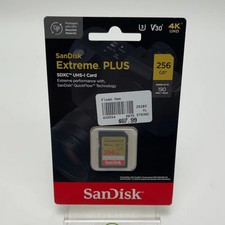 SanDisk Extreme PLUS 256GB SDXC Card 4K SDSDXWV-256G-ANCIN