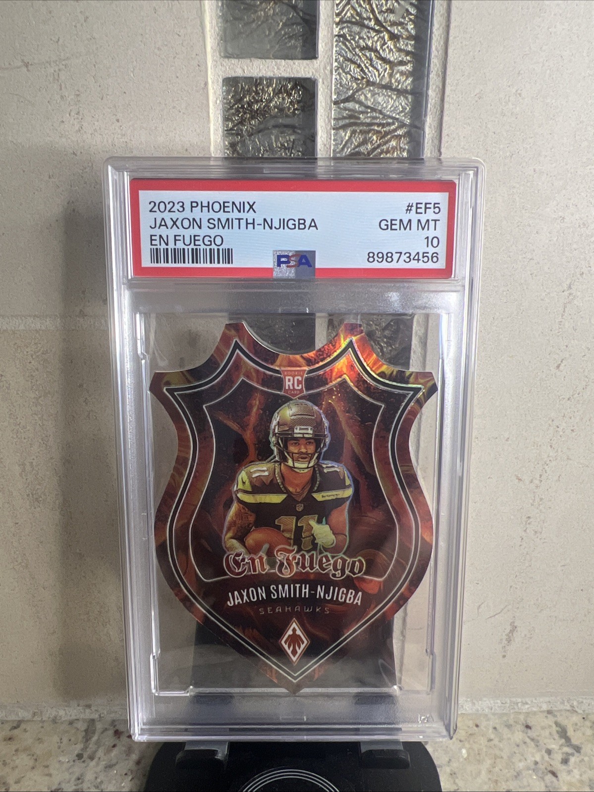 2023 Phoenix Jaxon Smith-Njigba ROOKIE En Fuego Case Hit SSP PSA 10 RARE