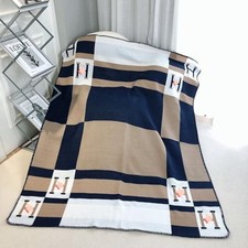 h Blanket Soft Fleece Sofa Throw Blanket for Women Couch Bed Plush Wool Navy