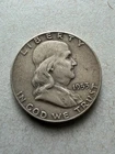 1953-D Franklin Half Dollar 90% Silver US Coin Fine to Very Fine